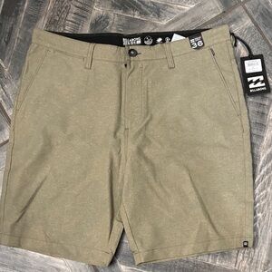 Billabong Men's Khaki Flat Front Shorts